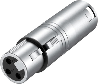 Adaptador XLR hembra a macho para micrófono estudio