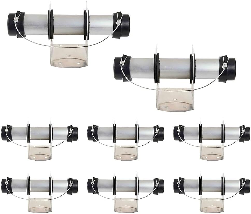 8 Soportes documentos remolque aluminio 5-3/4x2-4/5x4pulg