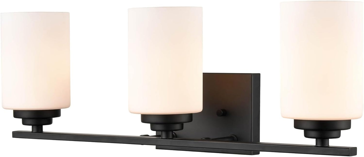 Tocador 3 luces Durham Collection acabado negro mate