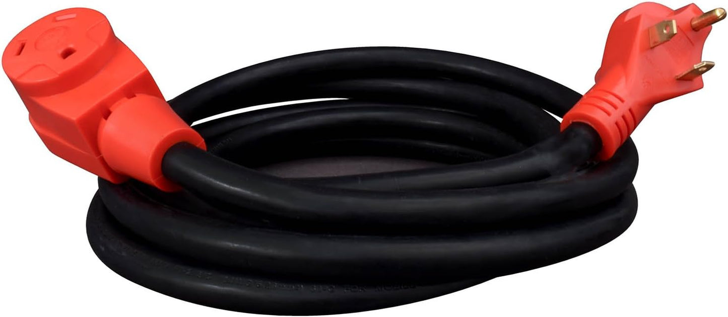 Cable extensión RV 30A 15ft color rojo