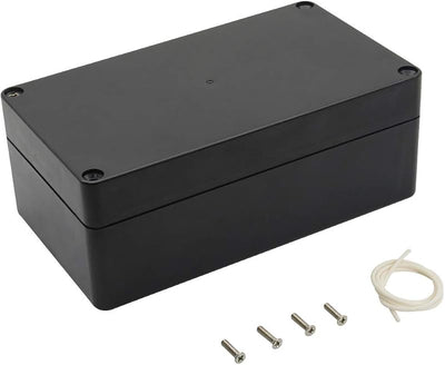 Caja conexiones plástico ABS IP65 6.2x3.5x2.4pulg negra