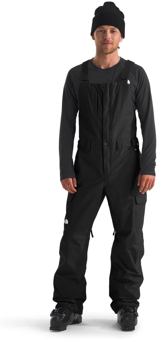 Babero esquí hombre impermeable con polaina y forro malla