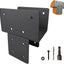 Soportes poste 4x4pulg acero galvanizado anclaje madera