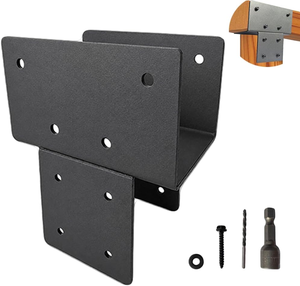 Soportes poste 4x4pulg acero galvanizado anclaje madera