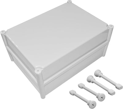 Caja conexiones IP67 ABS impermeable 15x11x7.1pulg gris