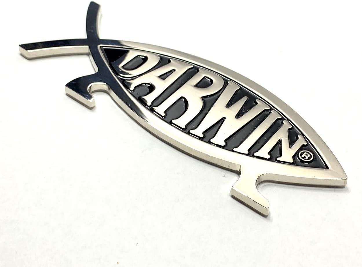 Emblema de Coche en Metal con Forma de Pez para Auto