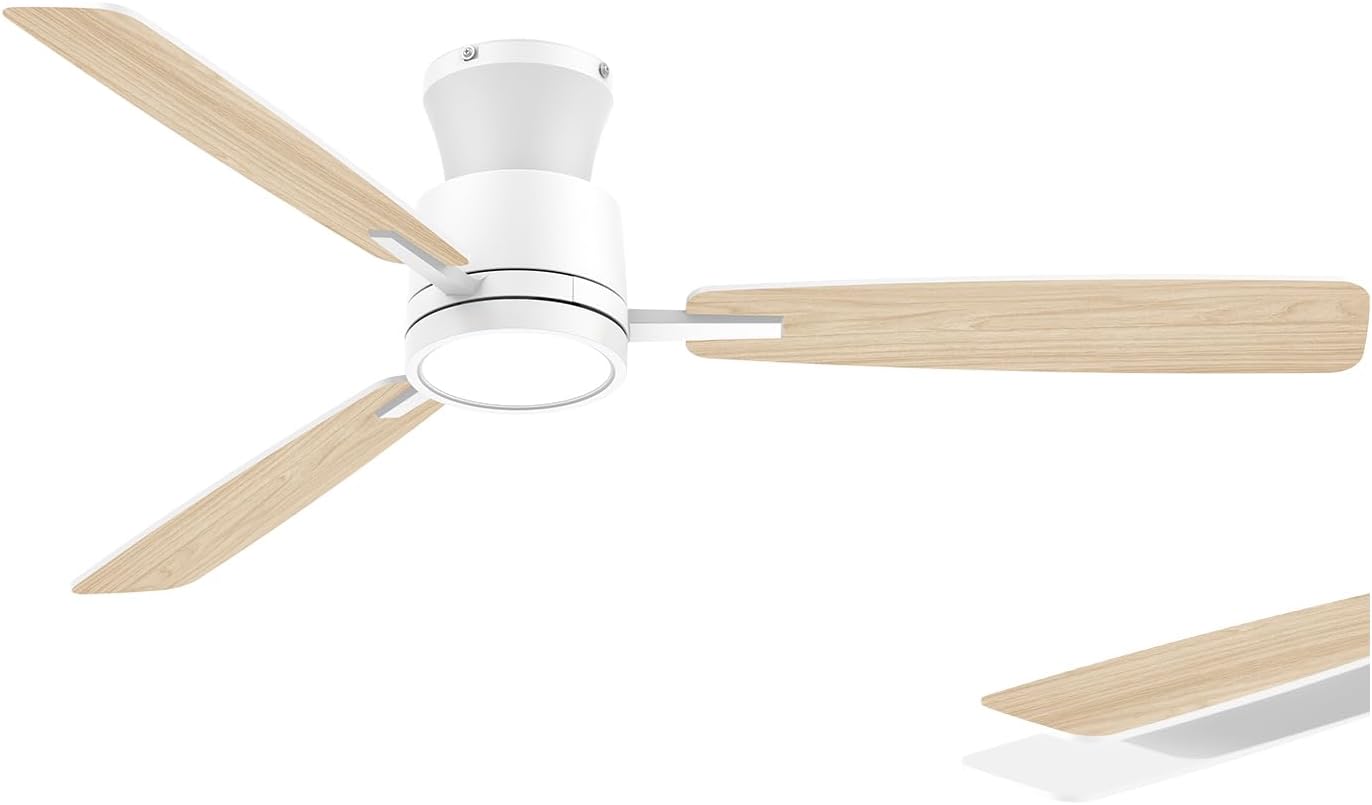 Ventilador techo 52pulg motor silencioso 6 vel regulable