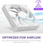 Ventilador 120mm silencioso blanco
