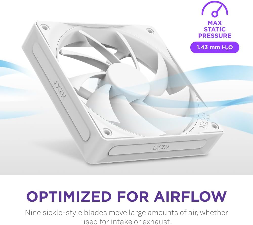 Ventilador 120mm silencioso blanco