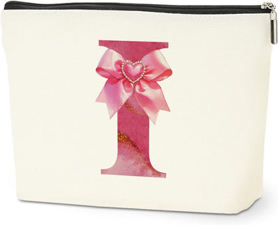 Bolsa maquillaje con inicial monograma regalo mujer