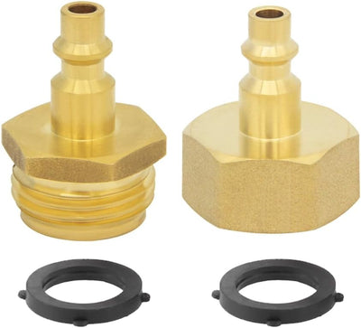 Adaptador latón 1/4 a 3/4 pulg para grifo jardín