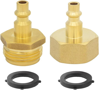 Adaptador latón 1/4 a 3/4 pulg para grifo jardín