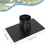 Adaptador canaleta cadena lluvia metal perno negro resistente