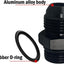 Adaptador riel combustible 8AN Flare a ORB 2 Uds negro