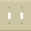 Placa pared interruptor luz palanca 4-Gang marfil