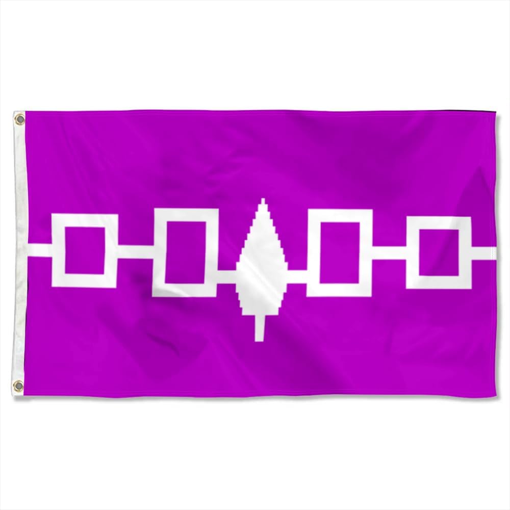 Bandera Nación Iroquesa 3x5ft doble costura ojales latón