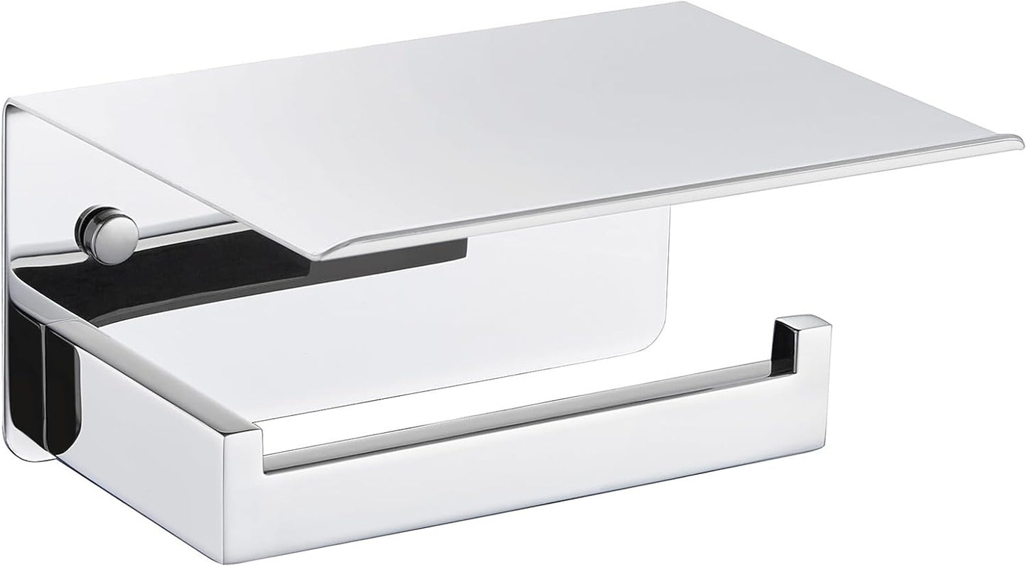 Portarrollos papel higiénico acero inox 304 cromado pared