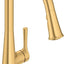 Grifo cocina desplegable con pulverizador 1.8 GPM oro