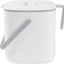 Cubo compost 2.6L sin filtro hermético asas fabricado Corea blanco