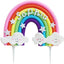 Decoración pastel arcoíris personalizada para niños cumpleaños