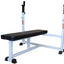 Banco plano olímpico 1000lb con soportes ajustables