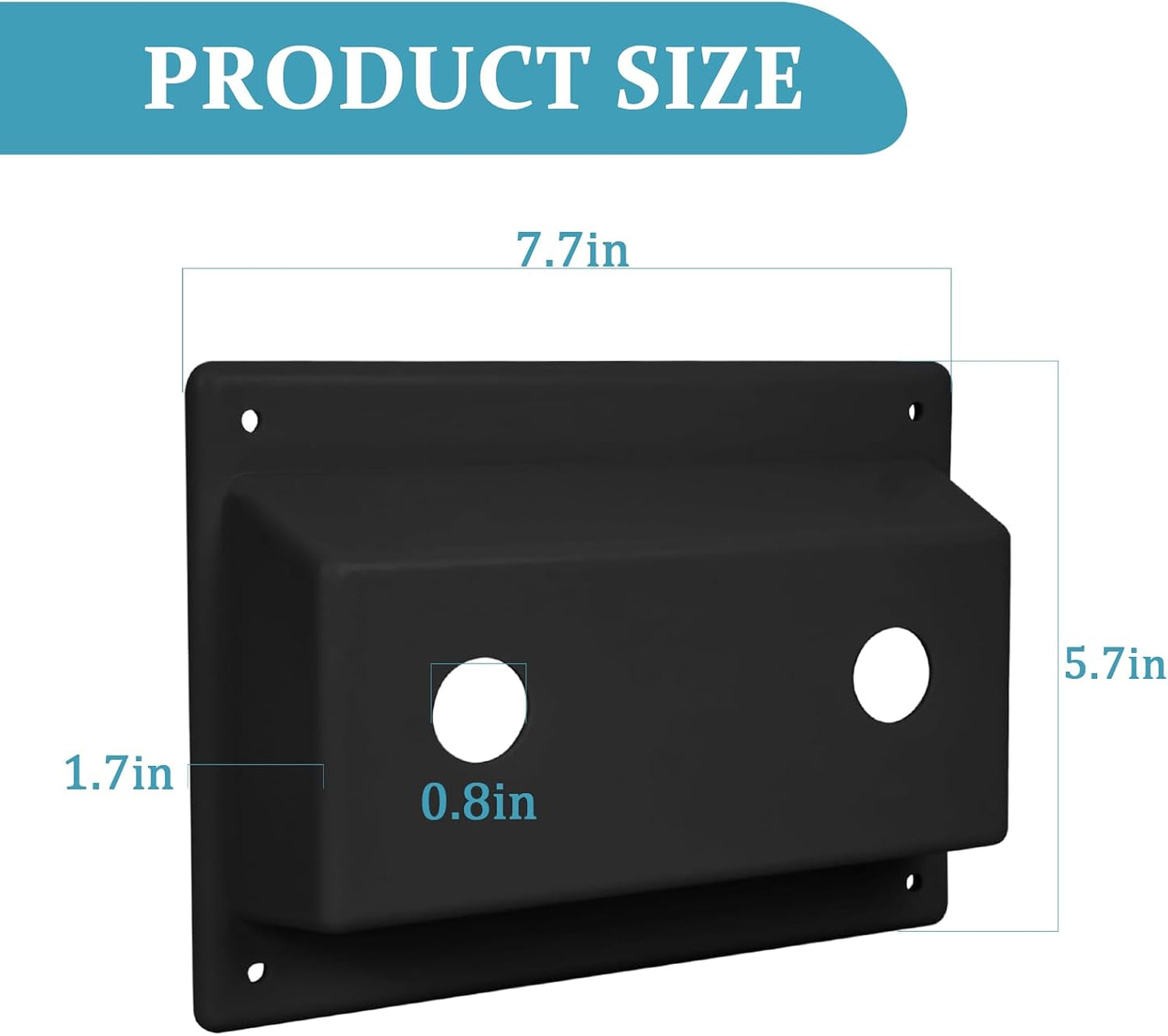 Bisel grifo repuesto para ducha RV kit negro