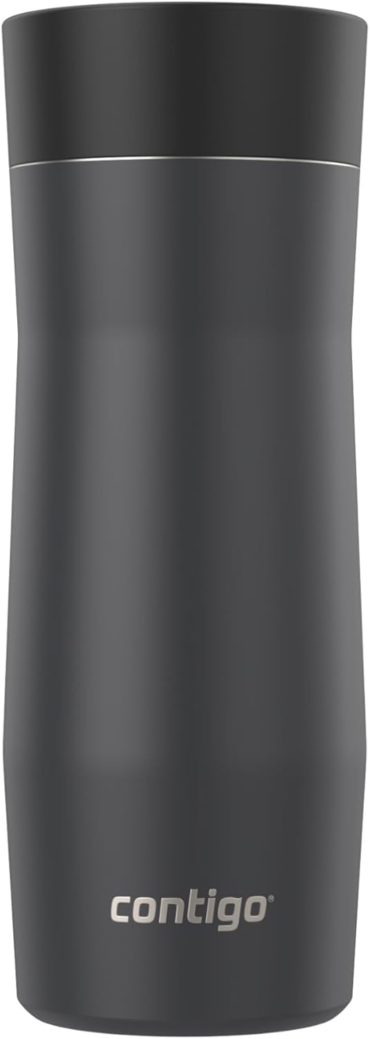 Taza viaje acero inox 16oz a prueba de fugas negro mate