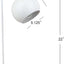 Lámpara mesa blanca 22pulg para dormitorio oficina con LED