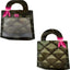 Bolsa para galletas y dulces color negro y rosa