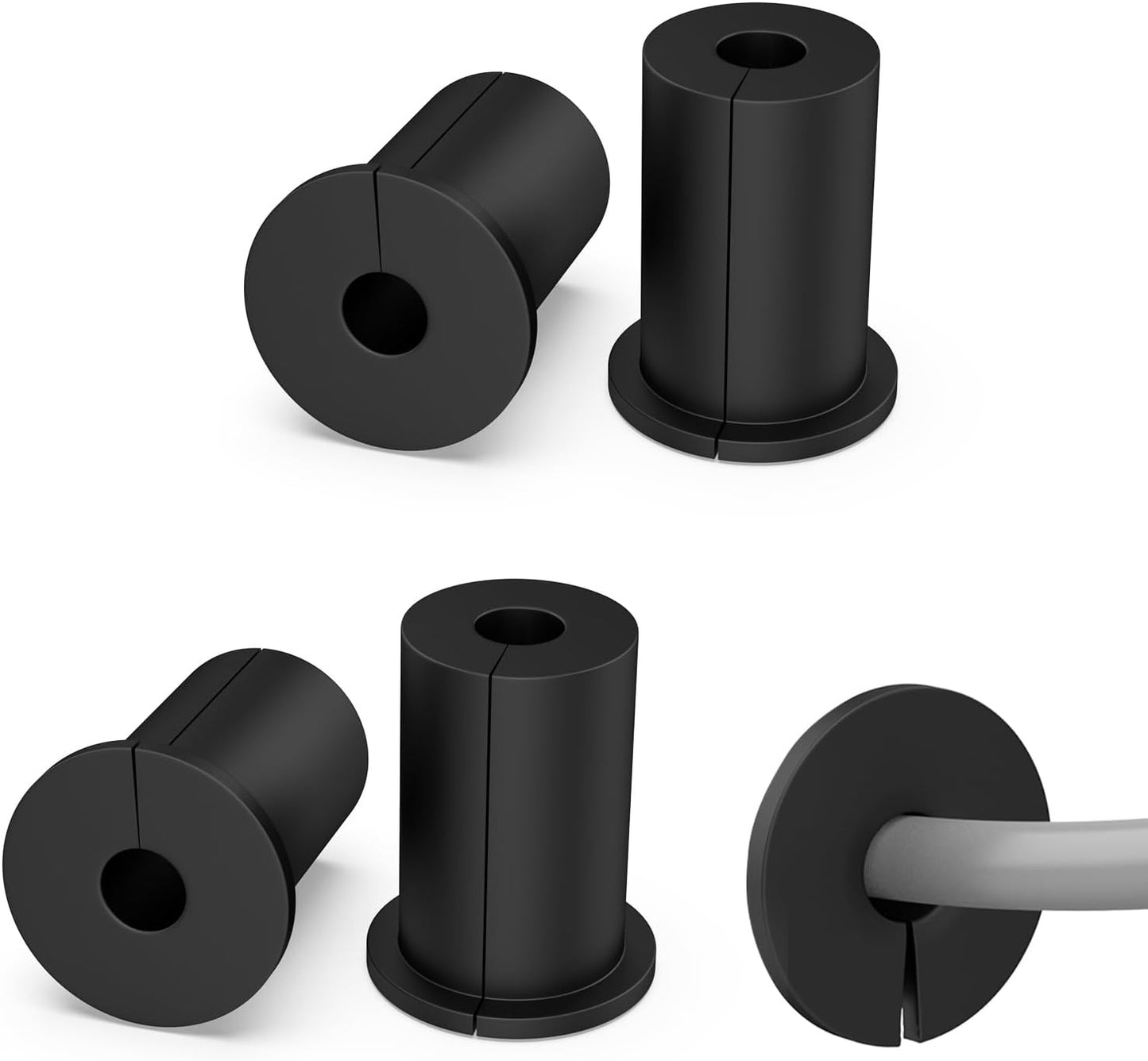 Kit 4 pzas paso cables Starlink para pared goma
