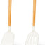 Set 2 Espátulas Silicona Calor Antiadherente Mango Madera
