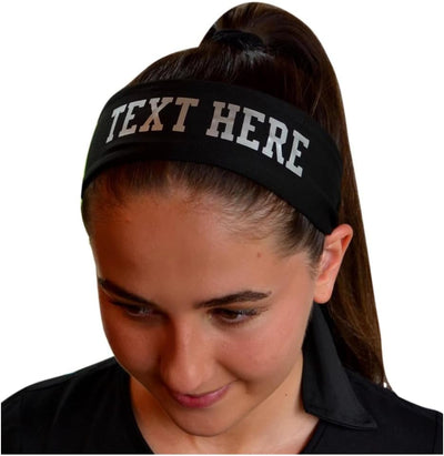 Diadema deportiva personalizada color plata