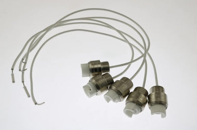 5 Pzas Soporte Lámpara R7S Cerámica Conector Metal