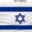 Bandera Israel 3x5ft poliéster doble costura ojales latón