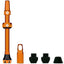 Válvulas Presta aluminio 7075 60mm naranja anodizado