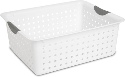 Cesta Ultra Grande Contenedor Almacenamiento 6 Pzas Blanco