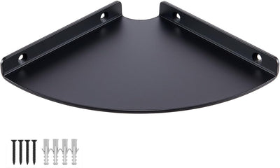 Estante esquinero flotante aluminio 6" color negro