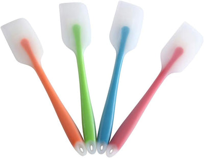 Set 4 Espátulas Silicón Calor 450F Núcleo Acero Inox