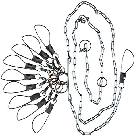 Cordones cadena con 9 broches giratorios