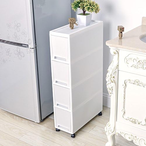 Carrito almacenamiento cocina 7.1" estante plástico cajones