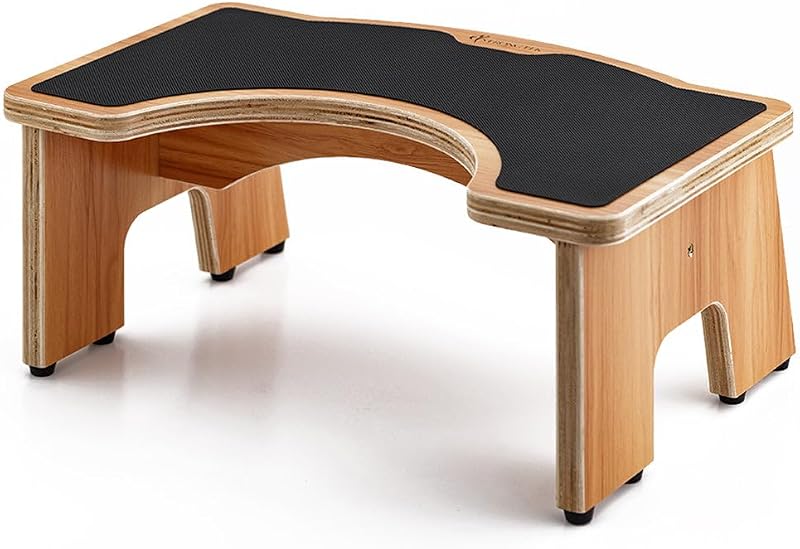 Taburete inodoro madera gruesa 350lb para niños y adultos