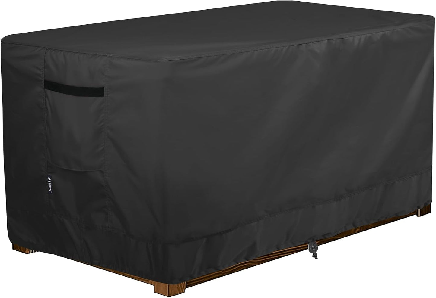 Funda banco almacenamiento exterior 62x30x26" negro