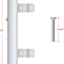 Soporte bandera RV escalera 1" resistente blanco