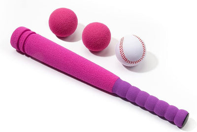 Set bate béisbol espuma suave 16.5" para niños 3 años