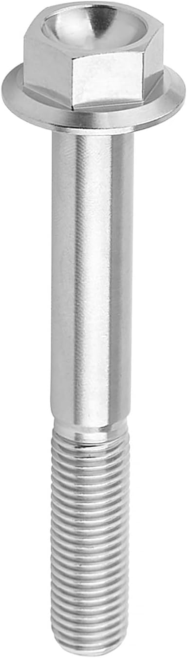 Tornillo hexagonal bridas titanio M10x20-100mm rosca 1.25