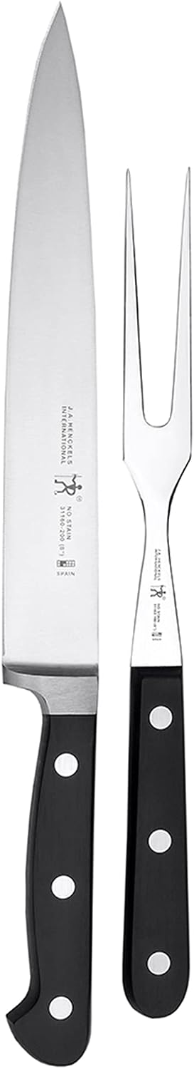 Set 2 Pzas Acero Inox Clásico Negro