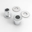 Set bujes elevadores manillar cromados Harley Touring