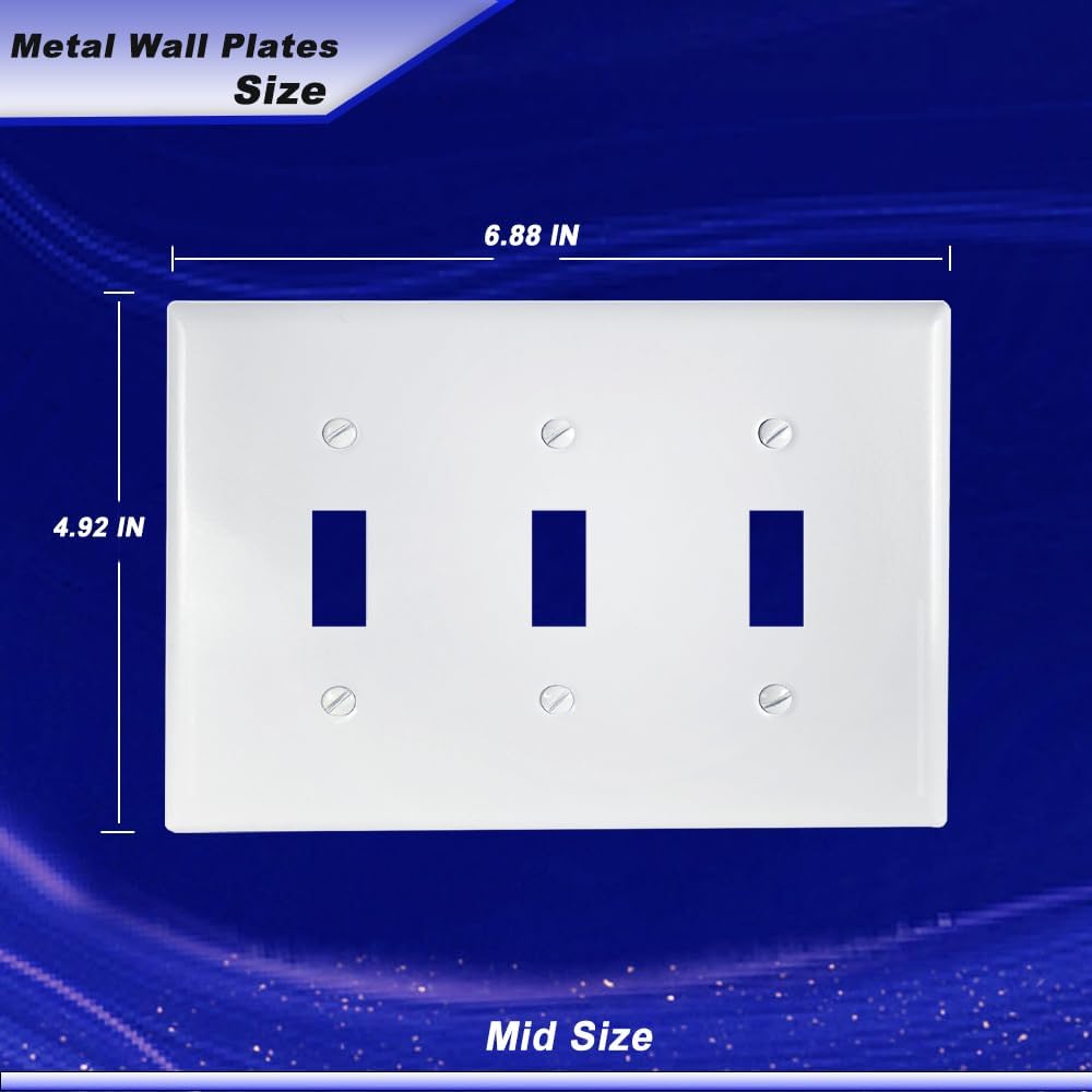 Placas pared interruptor tamaño mediano 4.92x6.88pulg