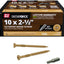 Tornillos madera exteriores T-17 #10x2.5pulg marrón 1libra
