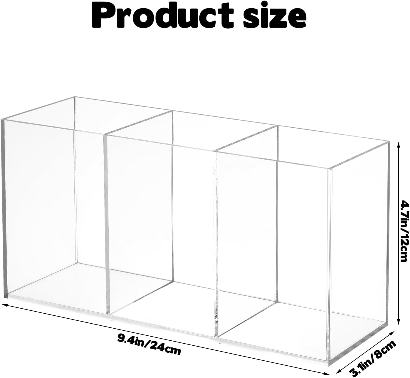 Organiz. cubiertos acrílico soporte plástico cocina